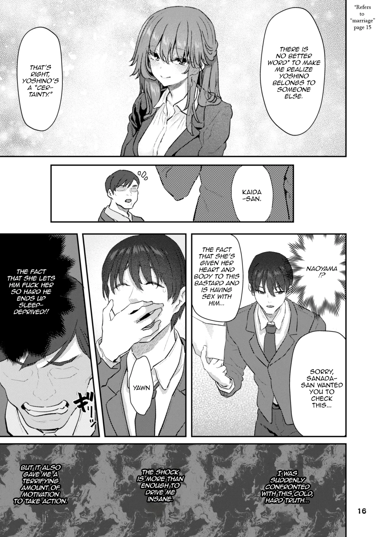【Hamedori (Sui】Yoshino Miki (24) Moto Buka Shinkon Shifuku to Suit de page 16