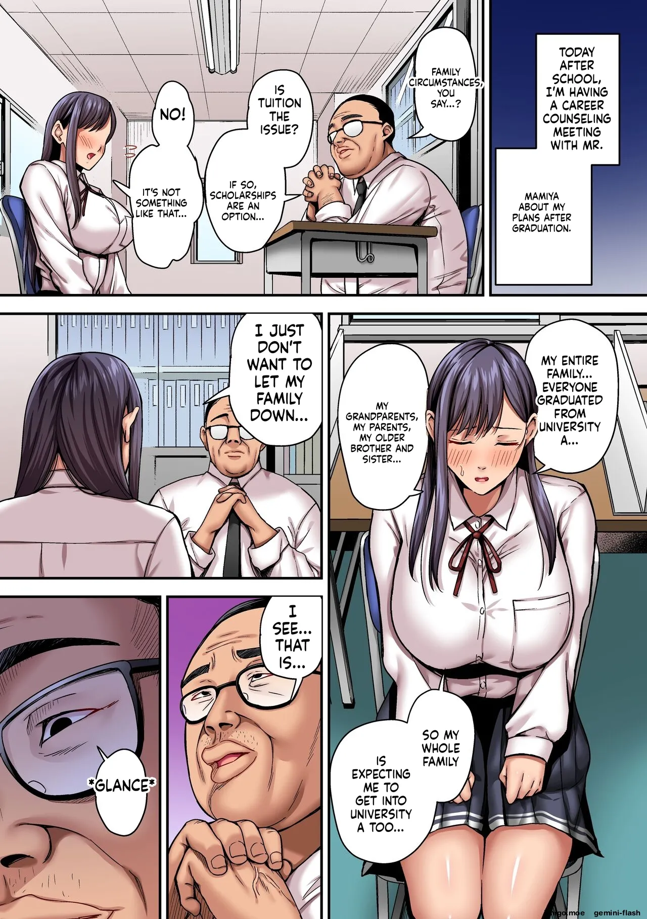 Hamerareta Bijin Yuutousei ~Shingaku no Tame ni Sensei ni Pakorarete Mainichi Seishori Saserarete...~ page 4