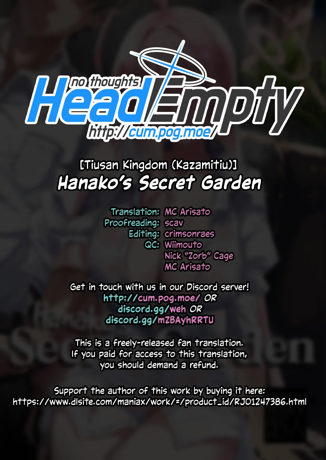 Hanako's Secret Garden page 51