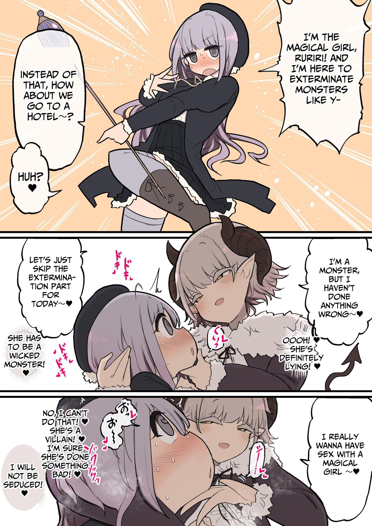 Handsome Futanari Monster Lady Dick VS Good-Looker Lovin' Novice Magical Girl page 4