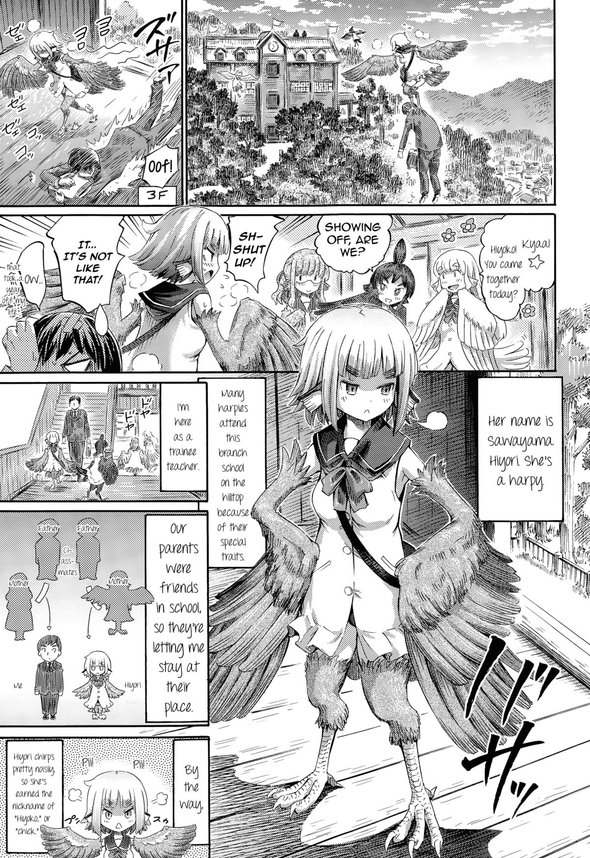 Harpy School ~Noisy Class~ page 3