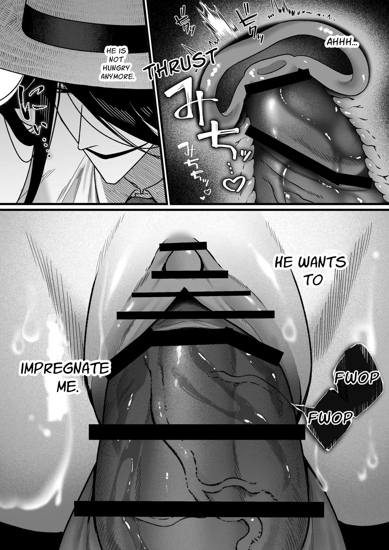 Hasshaku-sama Forcibly Inseminates Cuntboy page 28