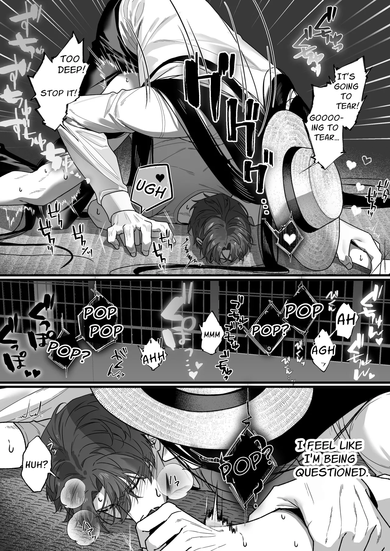 Hasshaku-sama Forcibly Inseminates Cuntboy page 37