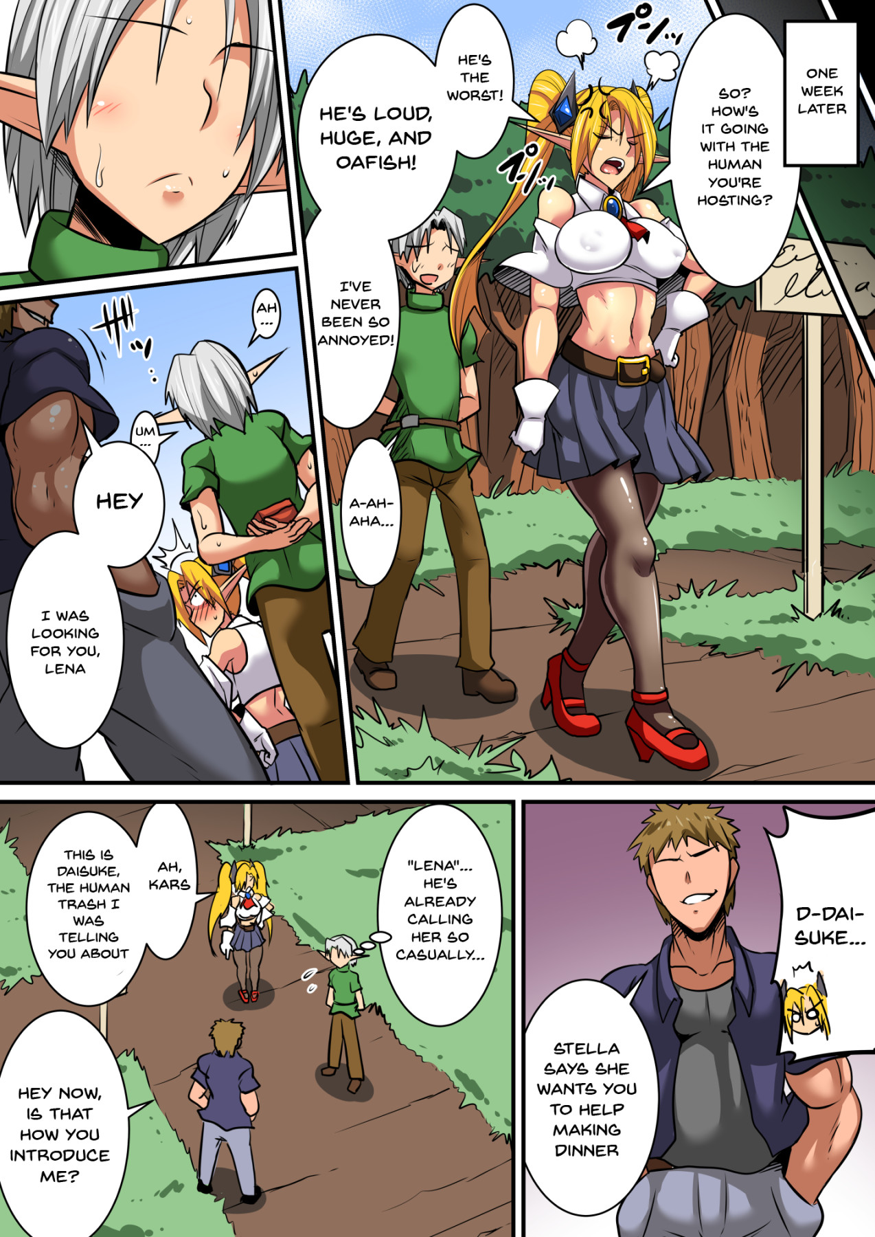 Having a Culture Exchange With an Elf Mother and Daughter ~Lena Edition~ page 14