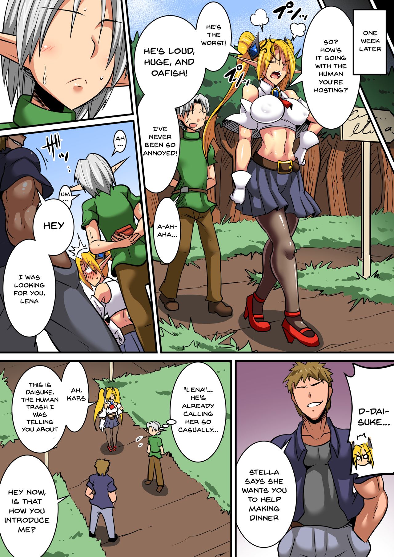 Having a Culture Exchange With an Elf Mother and Daughter ~Lena Edition~ page 16