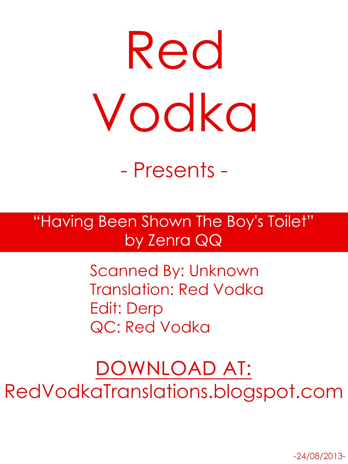 Having Been Shown The Boy's Toilet [English] =RED= page 22