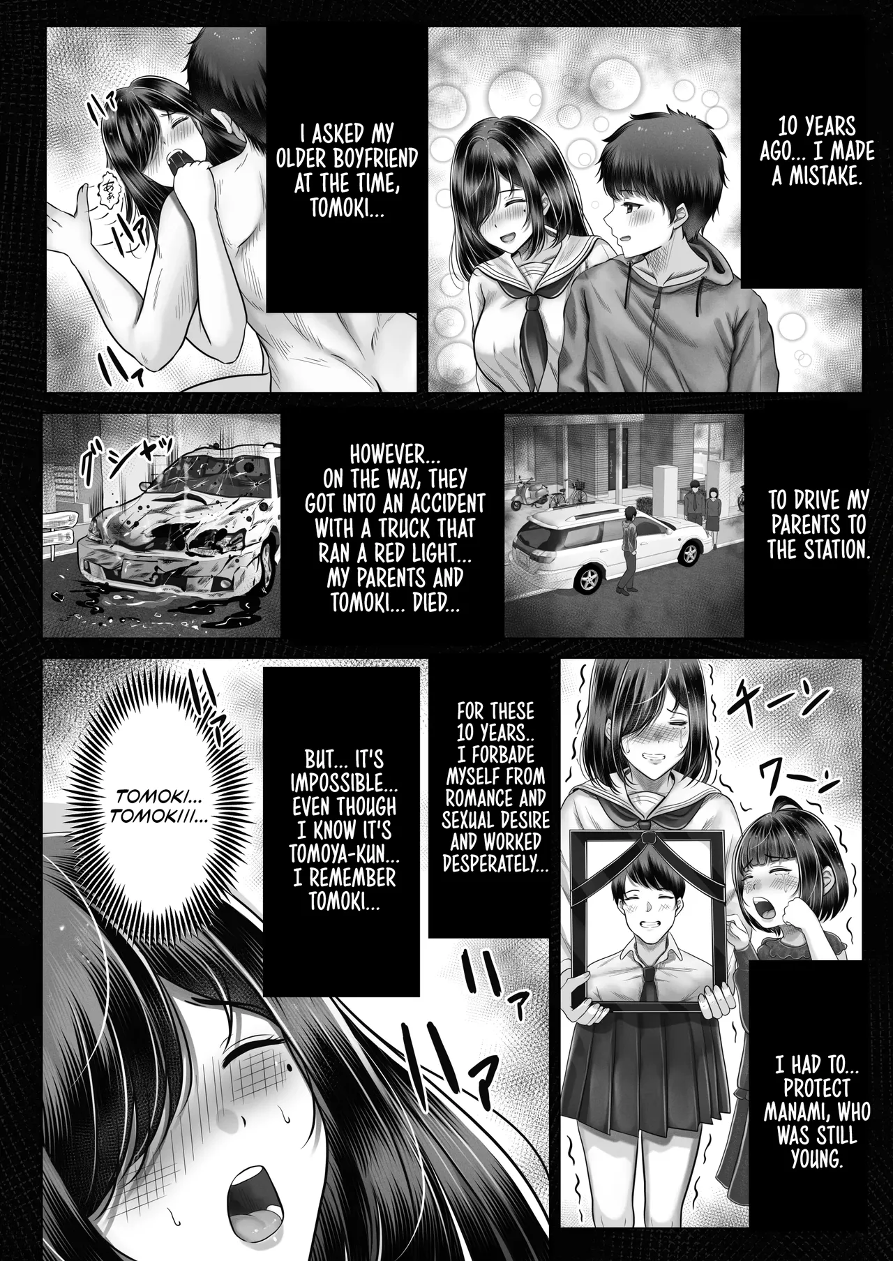 Having Sex With A Large Age Gap Black-Haired Sisters page 27