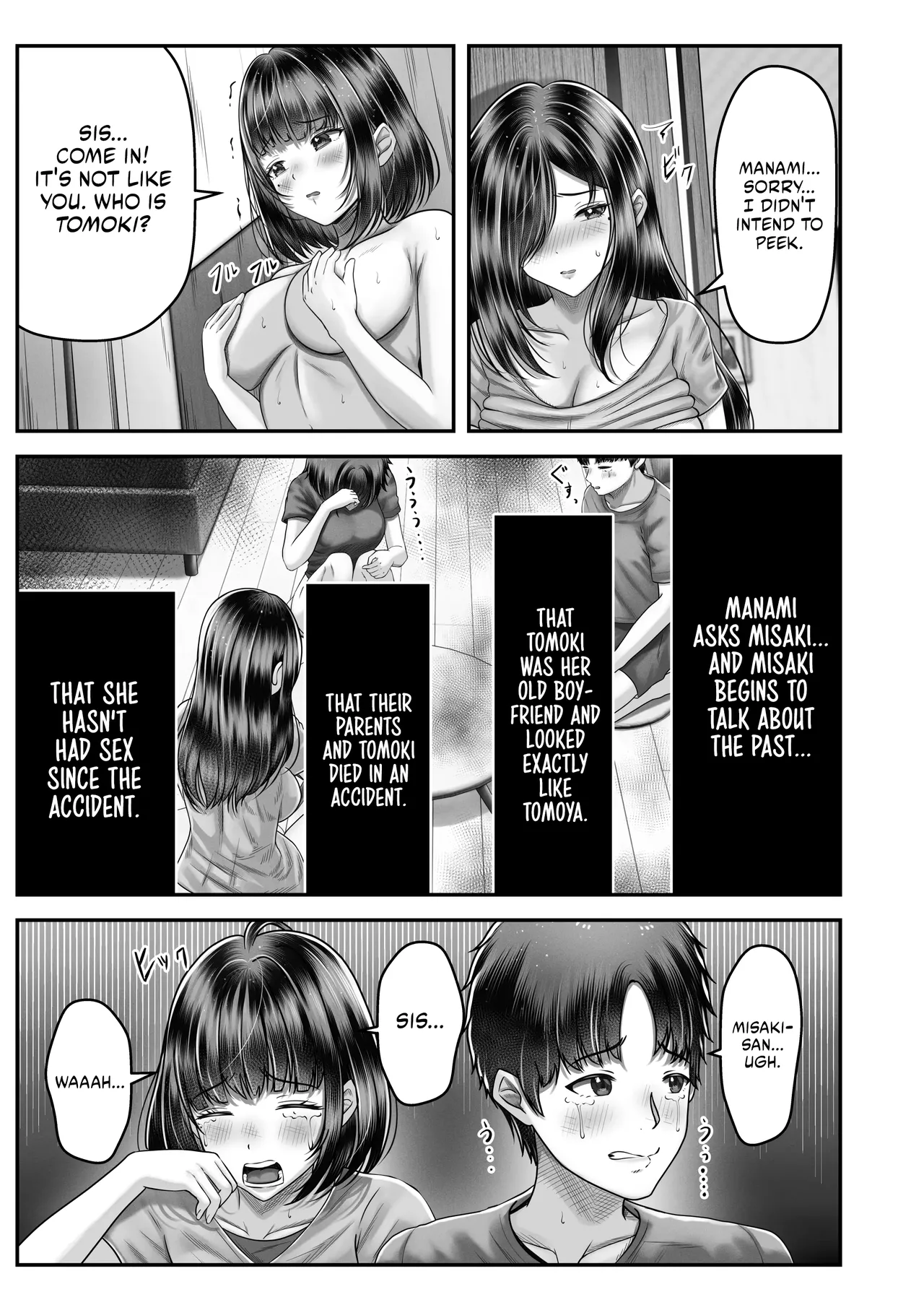 Having Sex With A Large Age Gap Black-Haired Sisters page 30