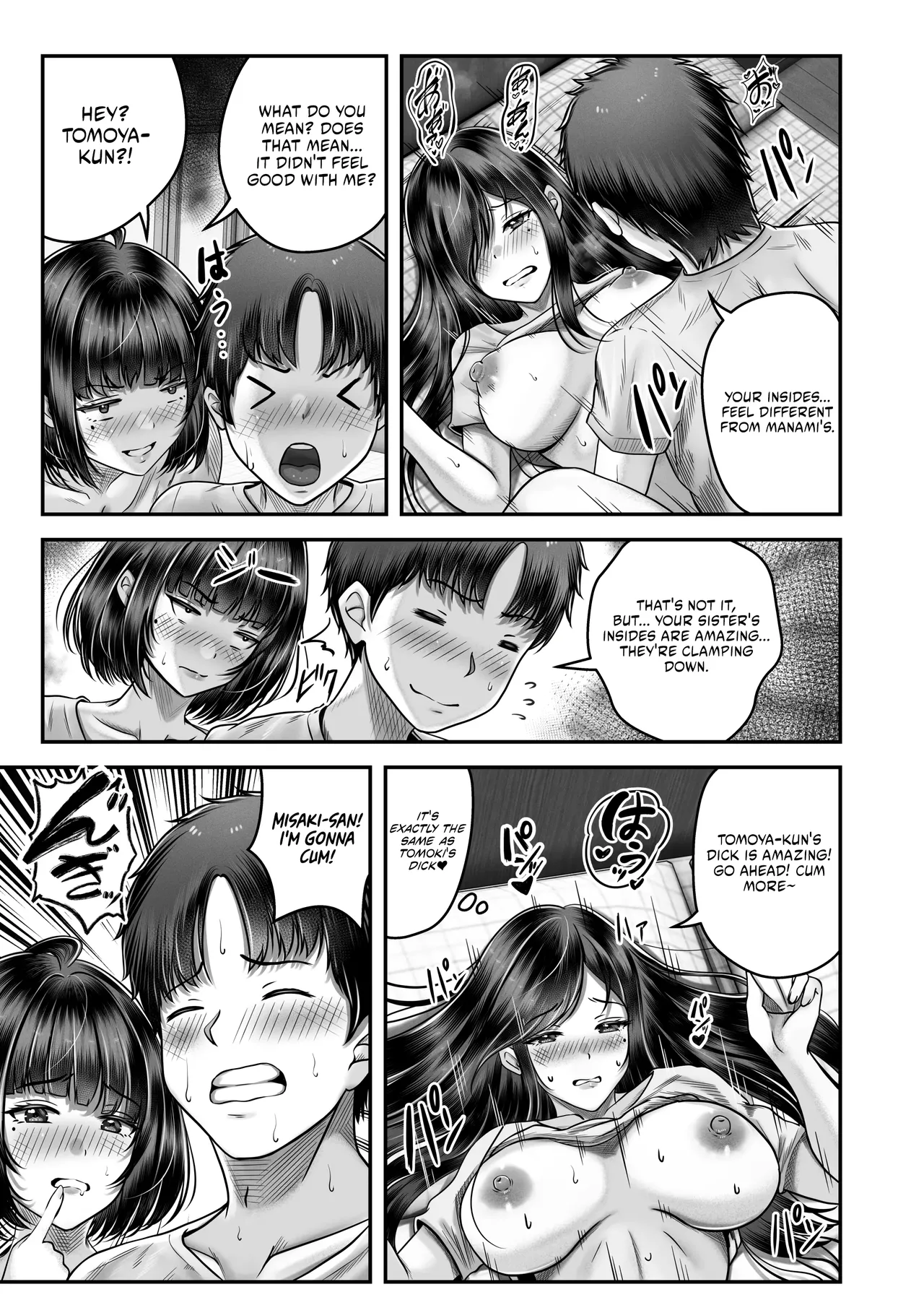 Having Sex With A Large Age Gap Black-Haired Sisters page 34