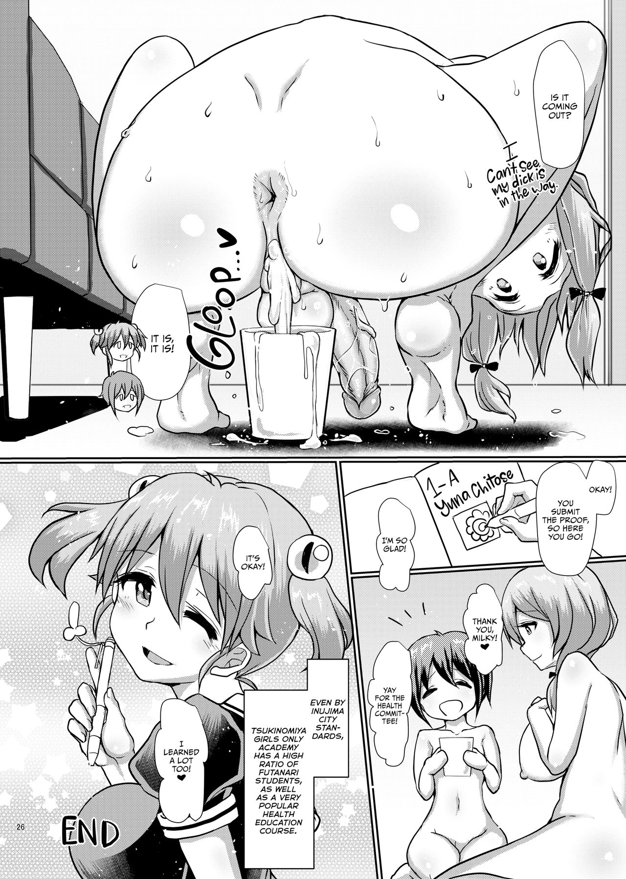 Health Education at the Futanari Girls-Only Academy page 25