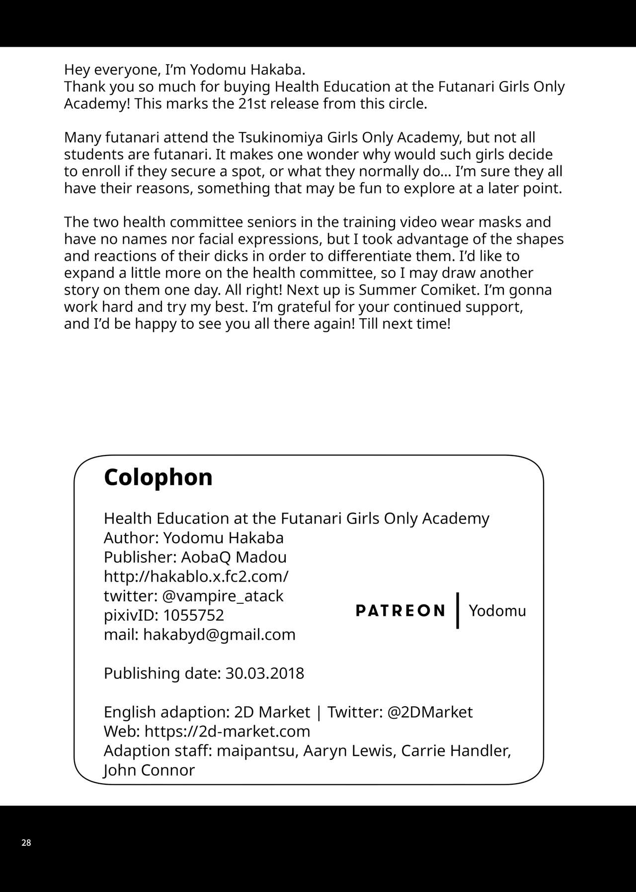 Health Education at the Futanari Girls-Only Academy page 27