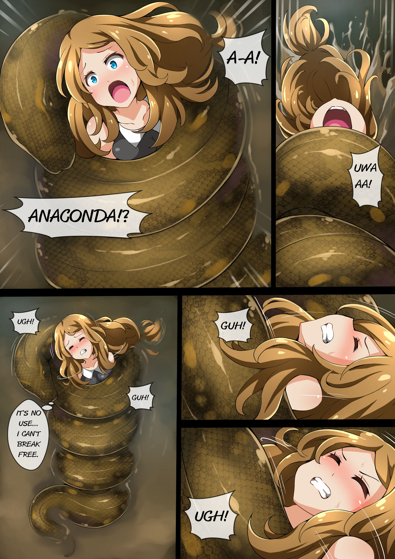 Hell Of Swallowed: Serena VS Anaconda page 4