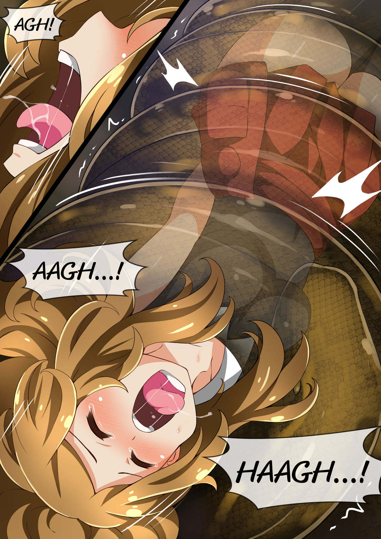 Hell Of Swallowed: Serena VS Anaconda page 8