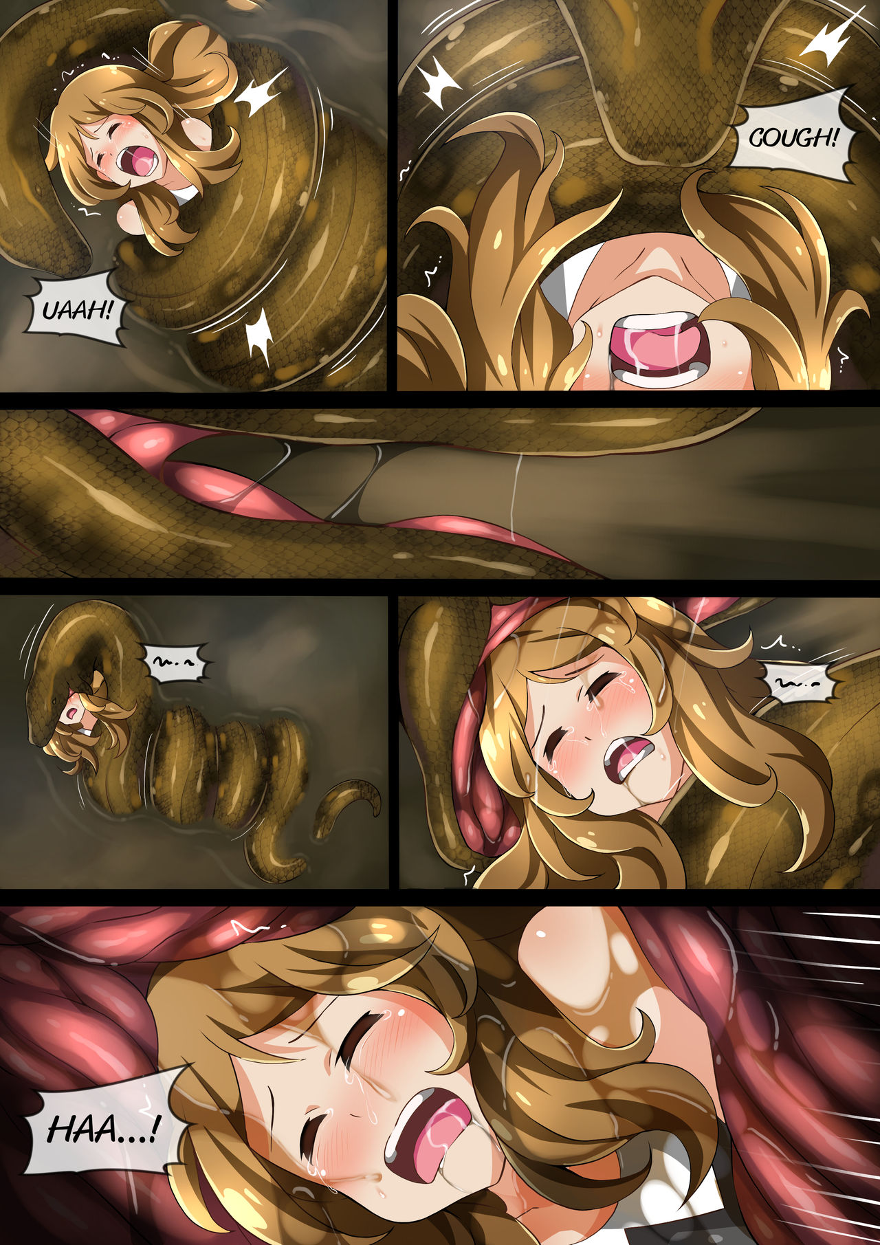 Hell Of Swallowed: Serena VS Anaconda page 9