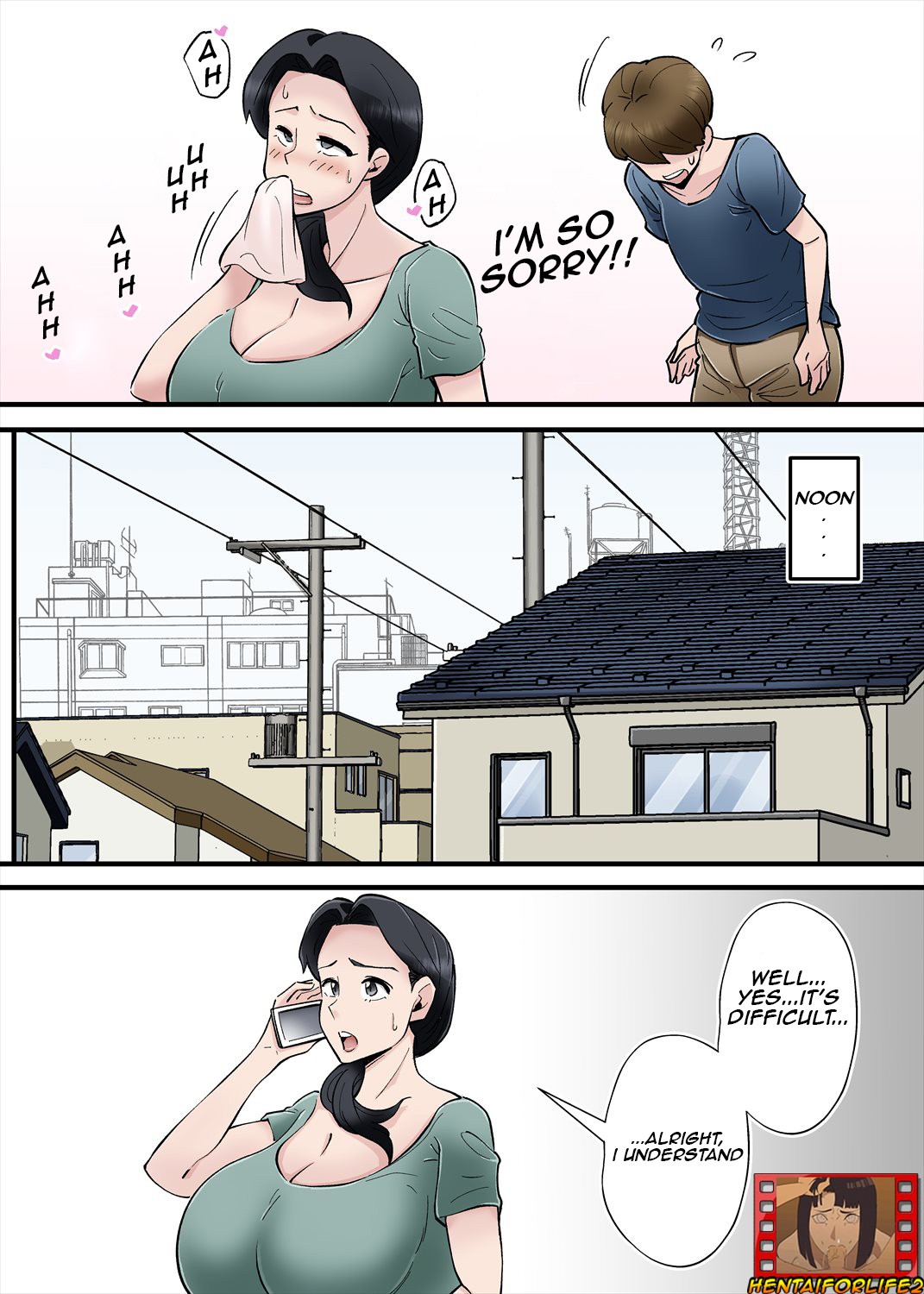 Hentai Kansoku ~Yome no Bakunyuu Kaa-chan o Netoritai/I want to cuckcold my wife with mother-in-law's big breasts page 18