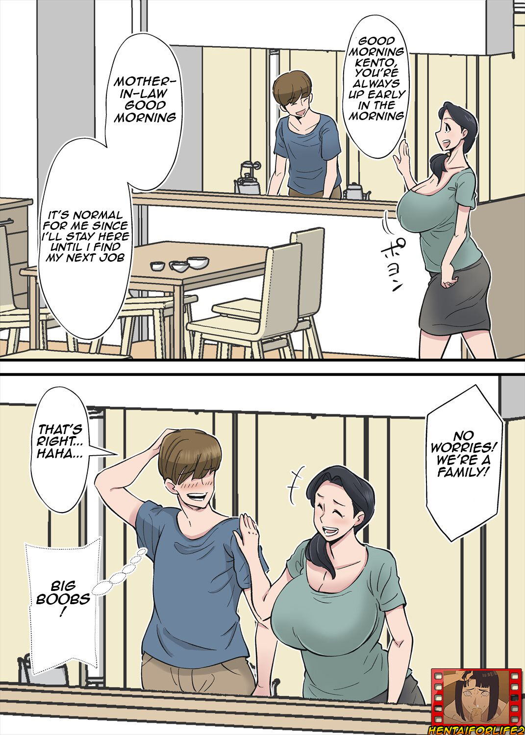 Hentai Kansoku ~Yome no Bakunyuu Kaa-chan o Netoritai/I want to cuckcold my wife with mother-in-law's big breasts page 2