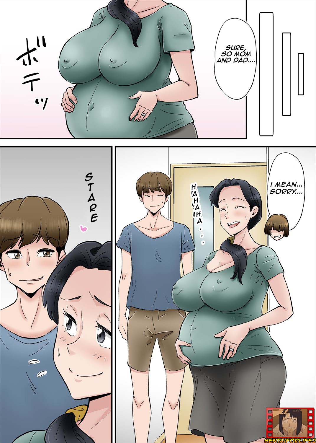 Hentai Kansoku ~Yome no Bakunyuu Kaa-chan o Netoritai/I want to cuckcold my wife with mother-in-law's big breasts page 27