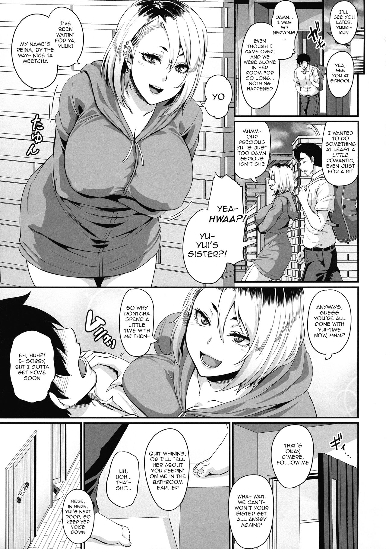 Her Older Sister is a Gyaru a Bitch and a Slut page 9