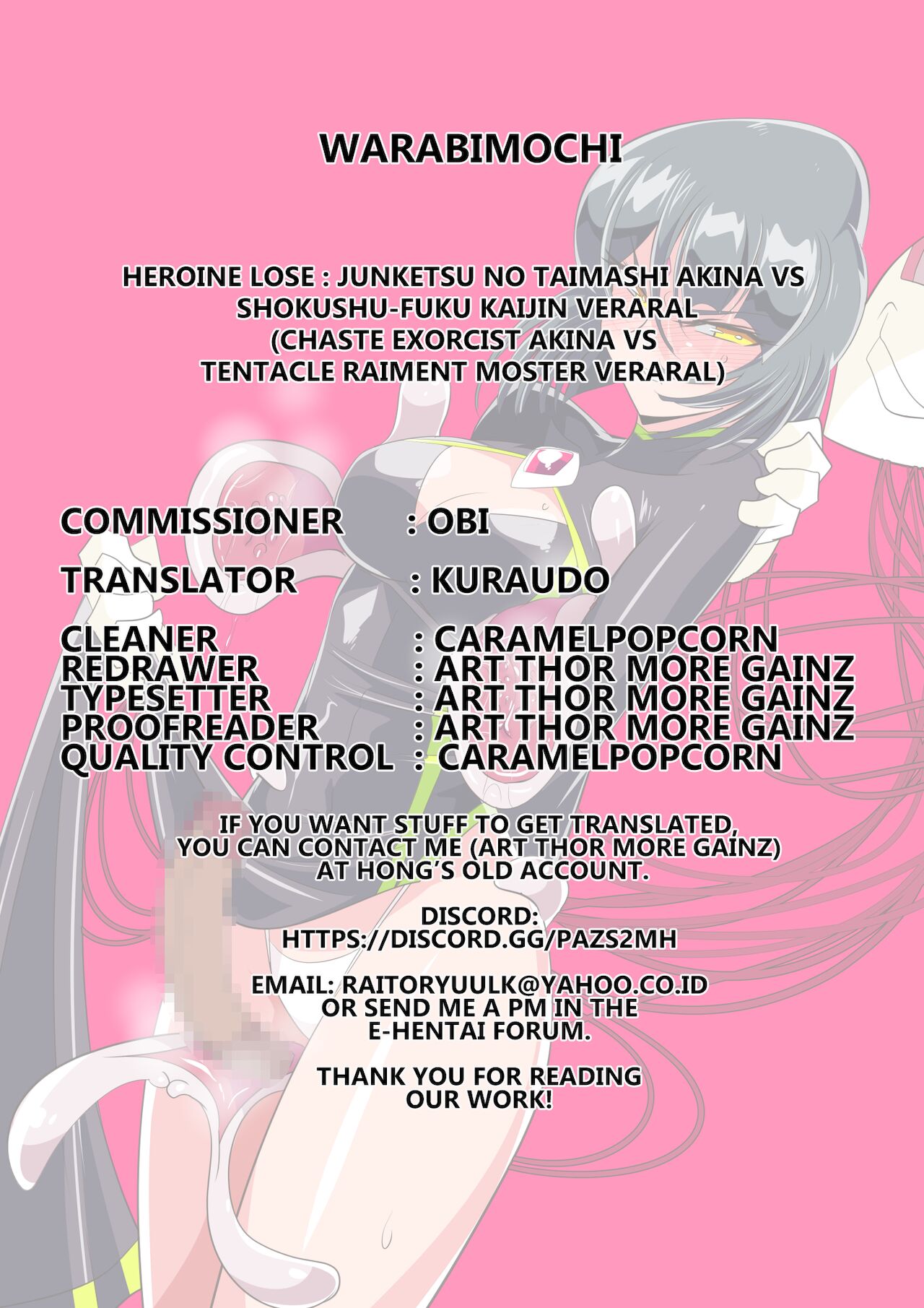 Heroine Lose Junketsu no Taimashi Akina VS Sokushu-Fuku Kaijin Veraral page 24
