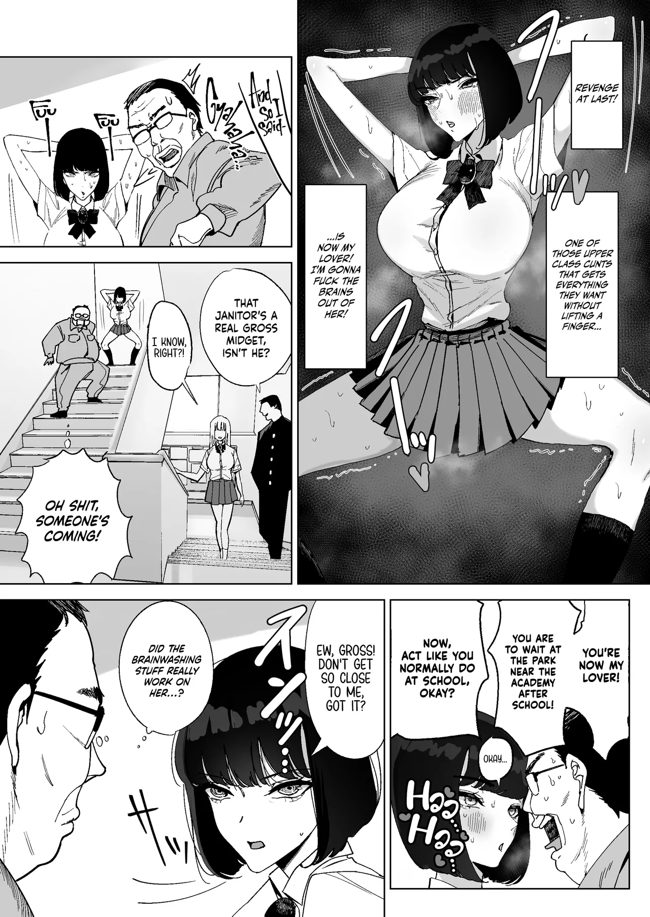 High-Class Hypnotism ~ An S-Rank Young Lady With A Horrible Personality Gets Dominated By A Disgusting Old Man~ page 9