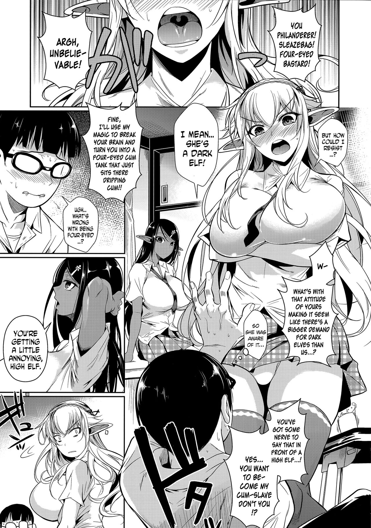 High Elf x High School Shiro x Kuro page 4
