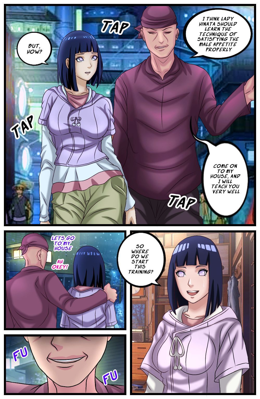 Hinata Hyuga Snuff Doujinshi Comic -Kunoichi Hunter Part 1-2-3 page 2