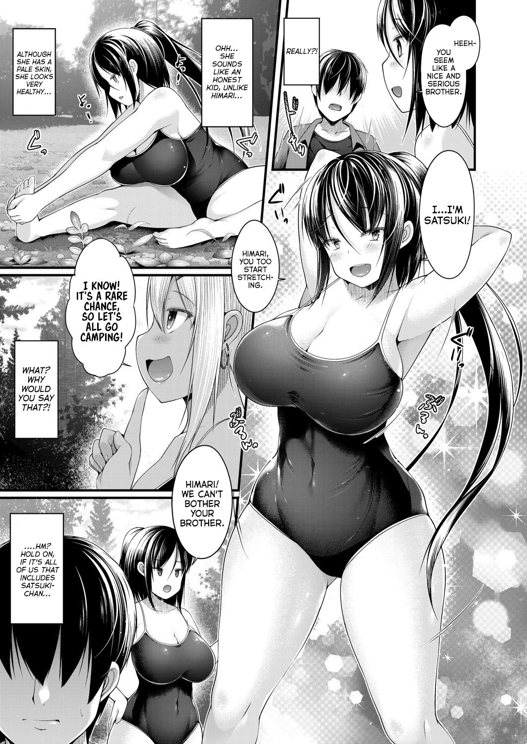Hitori Camp o Shite itara Kuro Gal JK na Imouto to Imouto no Tomodachi ga Rannyuu shite kita Kekka Zenpen page 7