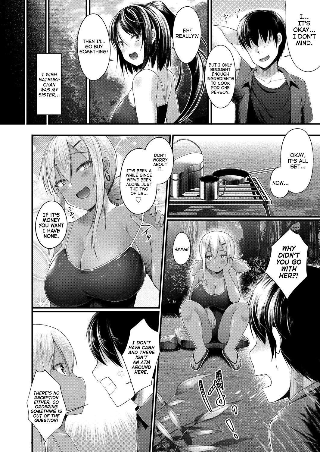 Hitori Camp o Shite itara Kuro Gal JK na Imouto to Imouto no Tomodachi ga Rannyuu shite kita Kekka Zenpen page 8