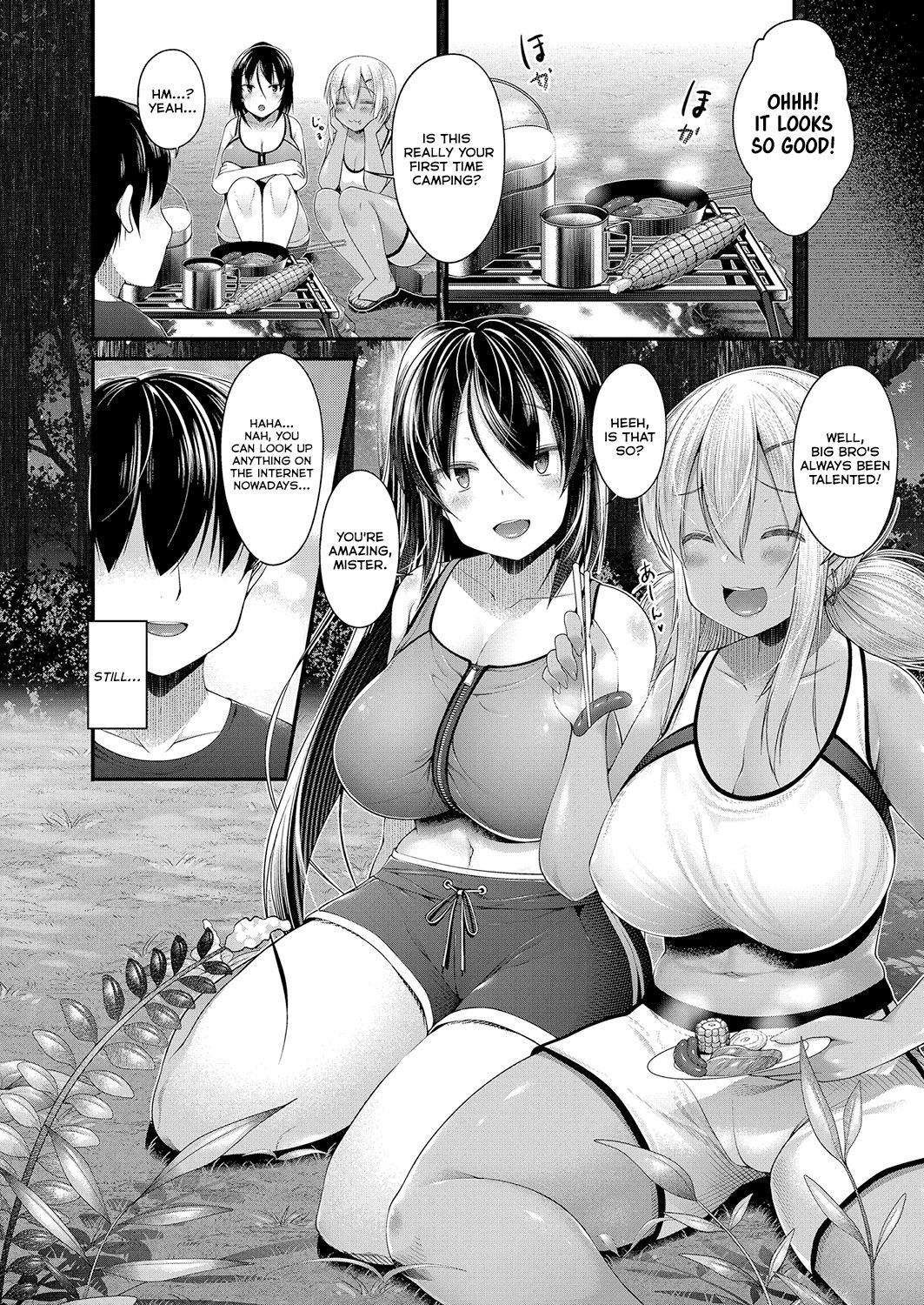 Hitori Camp o Shite itara Kuro Gal JK na Imouto to Imouto no Tomodachi ga Rannyuu shite kita Kekka Kouhen page 2