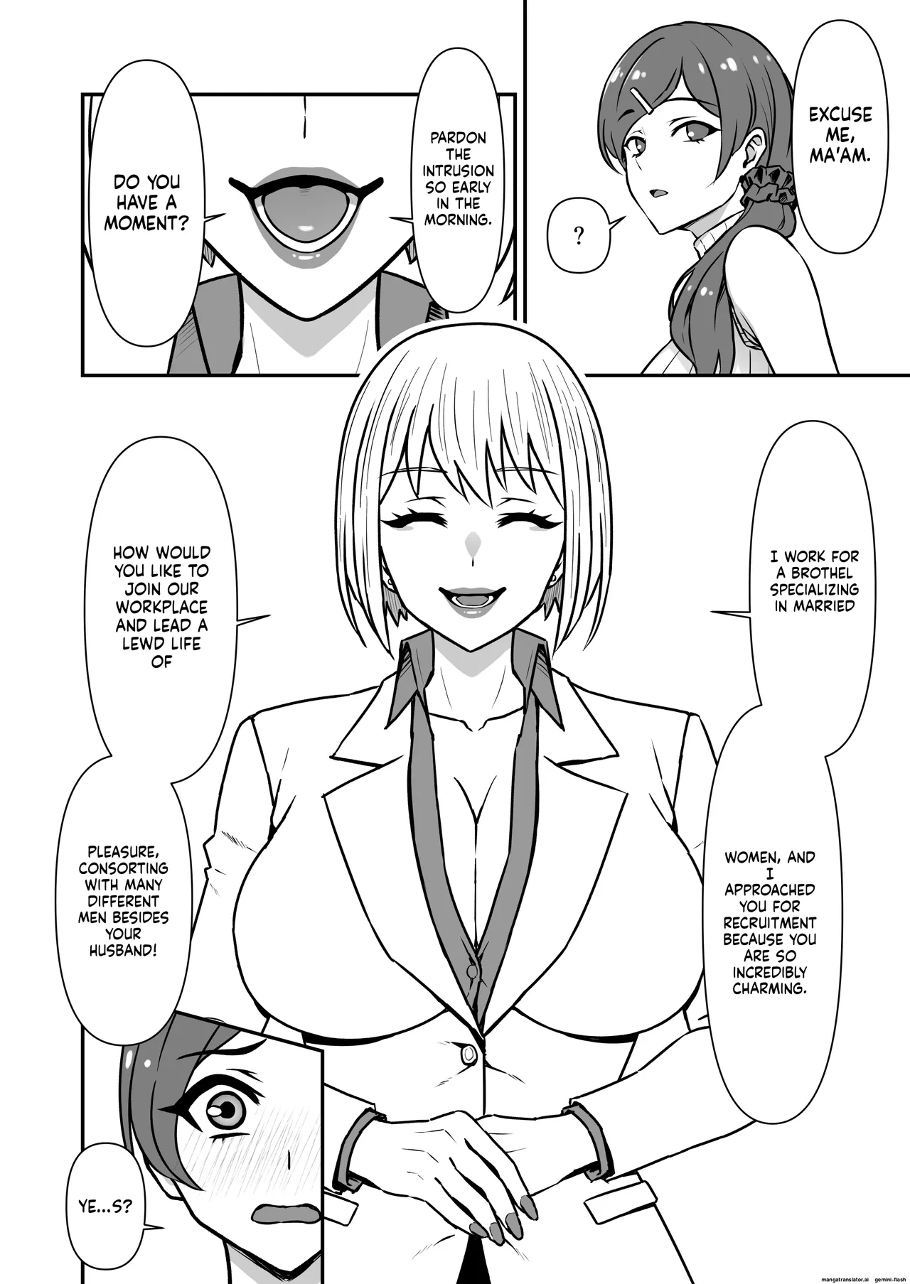 Hitozuma Kairou ~Danna Omoi no Hitozuma wa Saimin de Midara na Fuuzokujou e Kawarihateru~ page 3