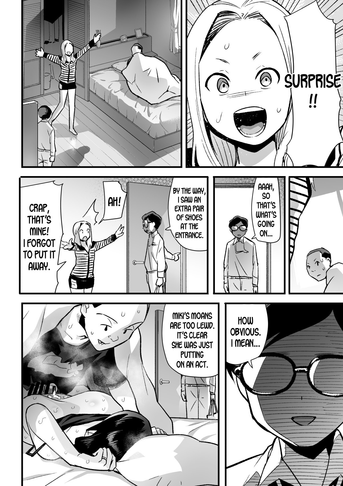 Hitozuma Netori Surprise ~Danna no Me no Mae de Chitsunai Shasei~ page 35