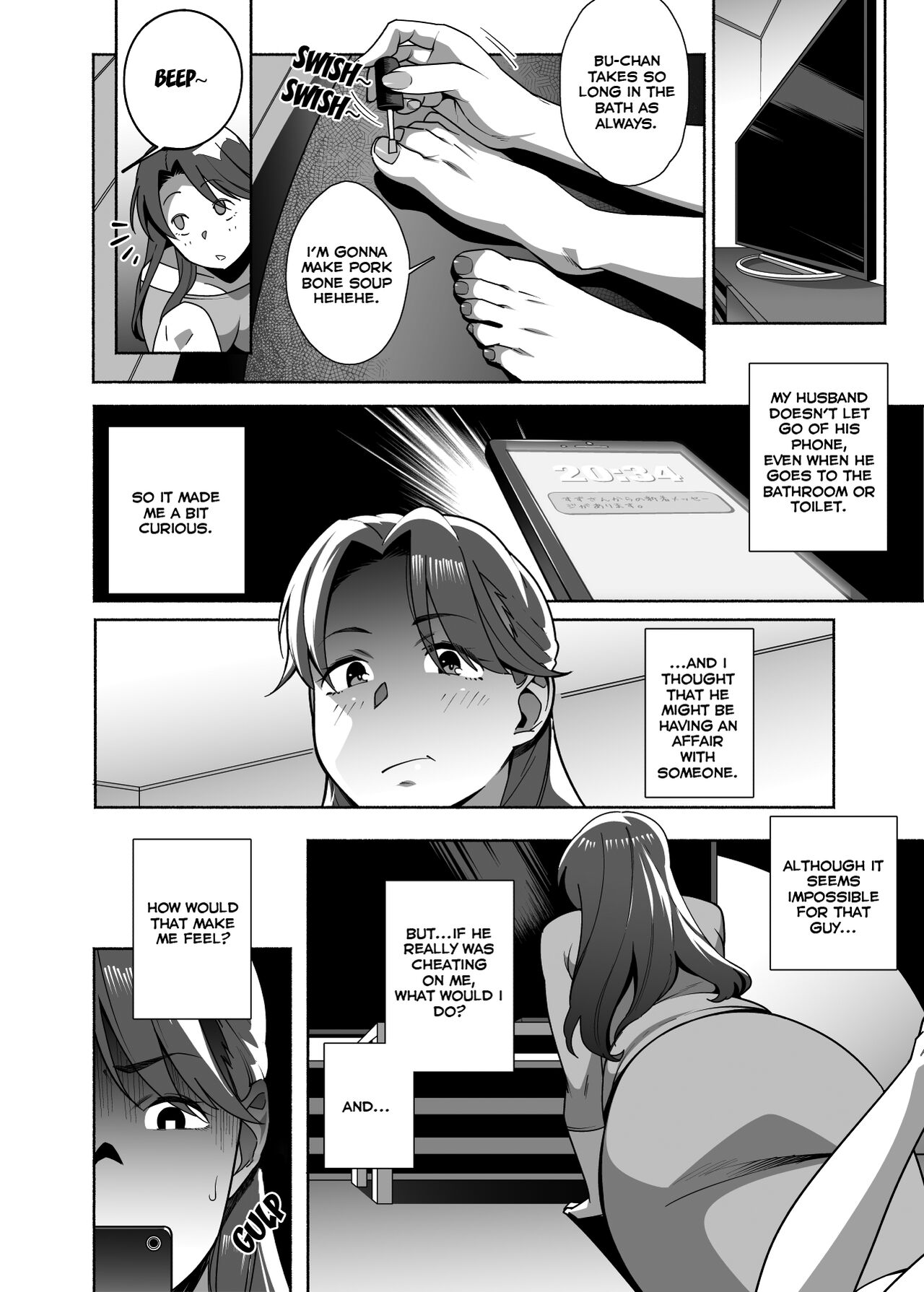 Hitozuma Pet ~Hitozuma ga Papakatsu Sex ni Hamari Otto Kounin de Otoko-tachi no Pet ni Naru Hanashi~ Zenpen page 10