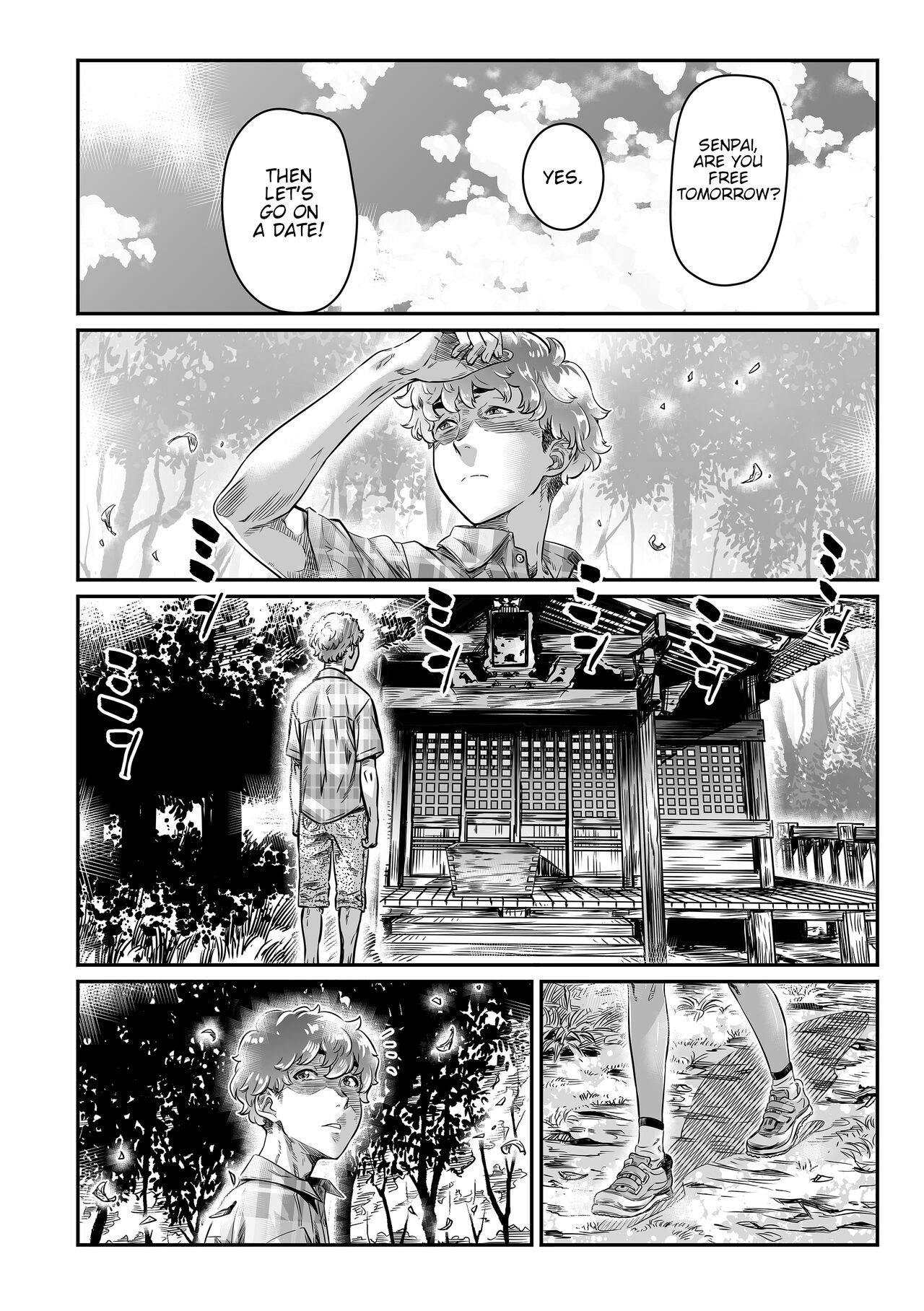 Hiyake no Bitch Shoujo wa, Doutei no Senpai o Yagai Sex ni Sasou page 13