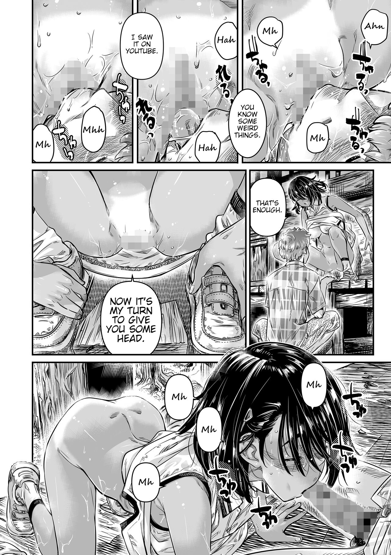Hiyake no Bitch Shoujo wa, Doutei no Senpai o Yagai Sex ni Sasou page 19