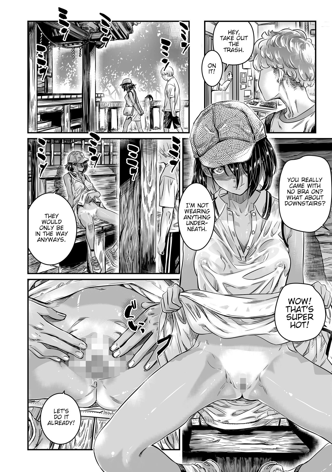 Hiyake no Bitch Shoujo wa, Doutei no Senpai o Yagai Sex ni Sasou page 9