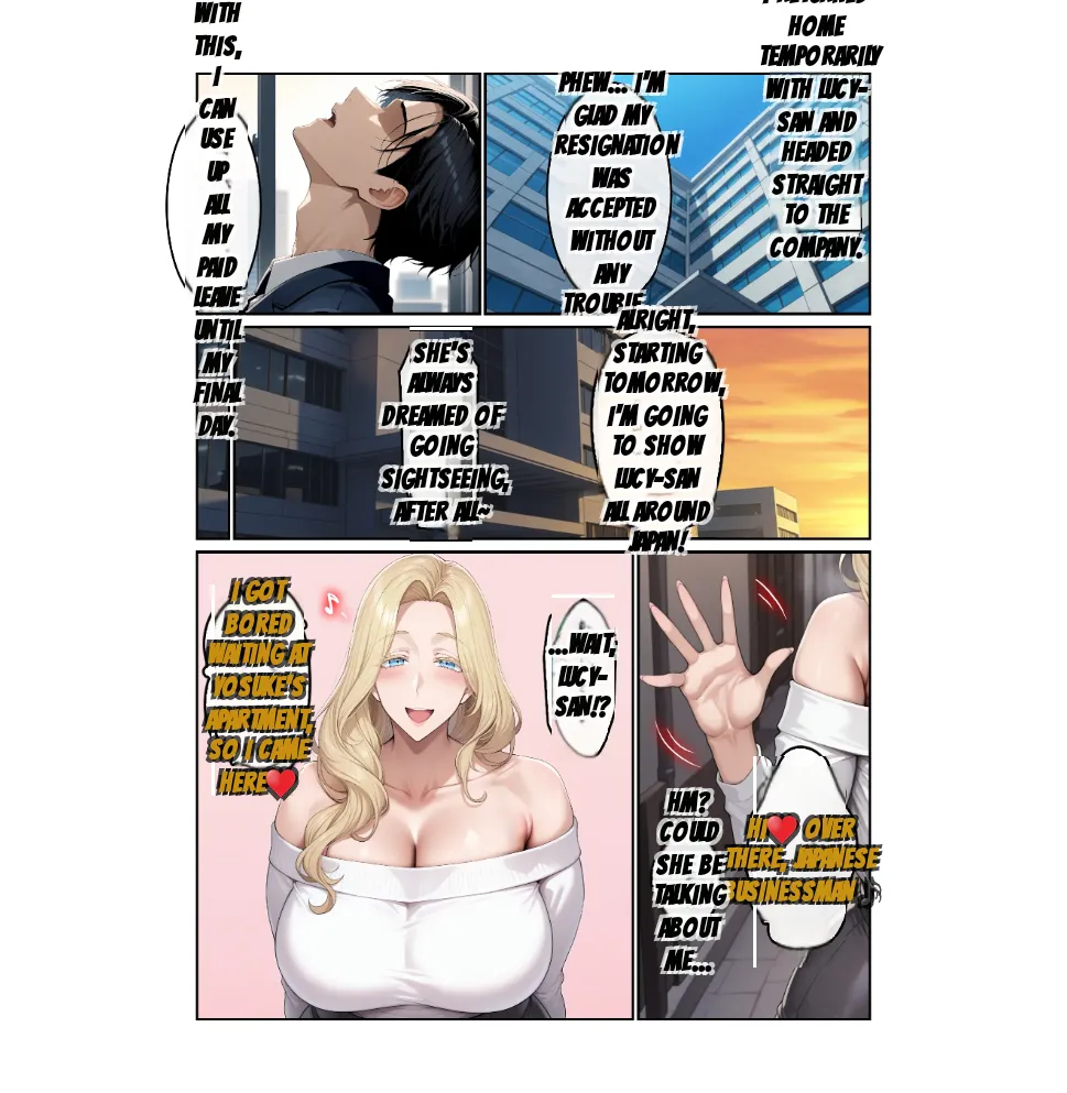 Home stay sakino bakunyuu blonde bijyouni mesuushi cosde yuwakusarete ittchalove tanetsuke seikatsu 1-2 + kakioroshi epilogue page 124