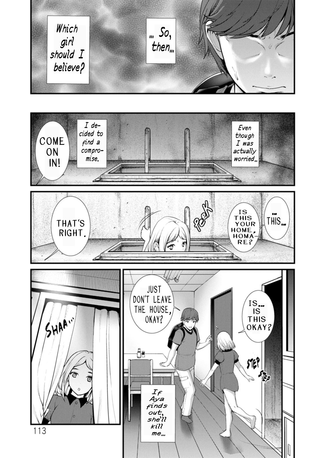 Honeymoon at 30 meters underground page 113