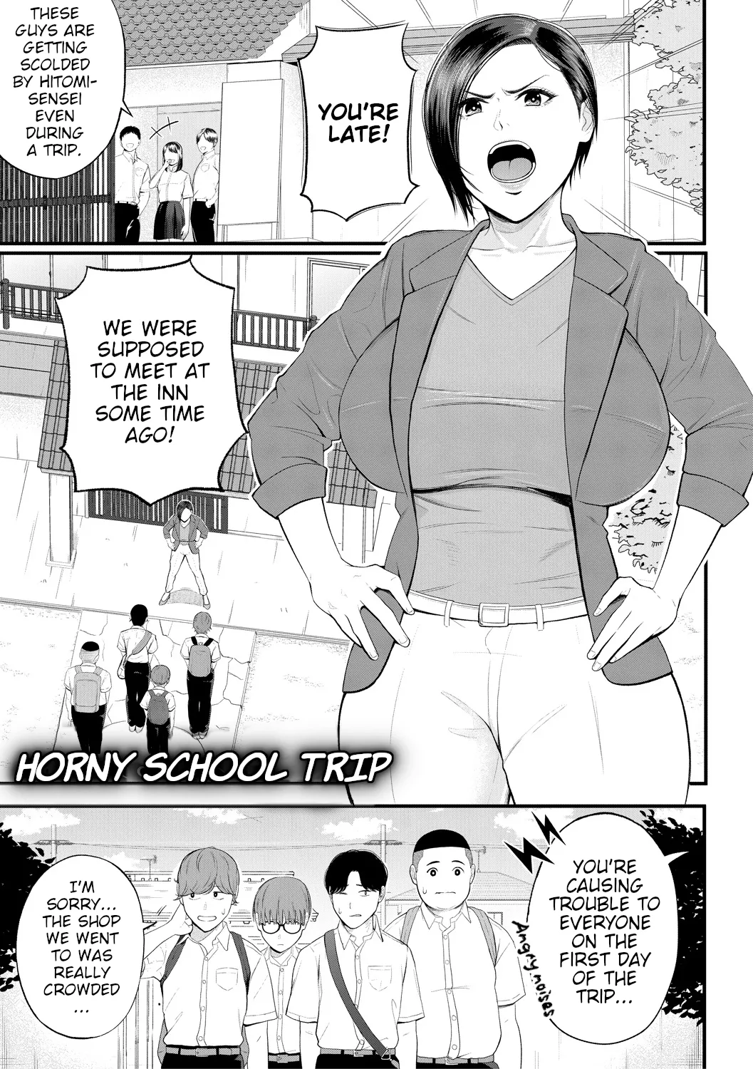 Horny School Trip page 1