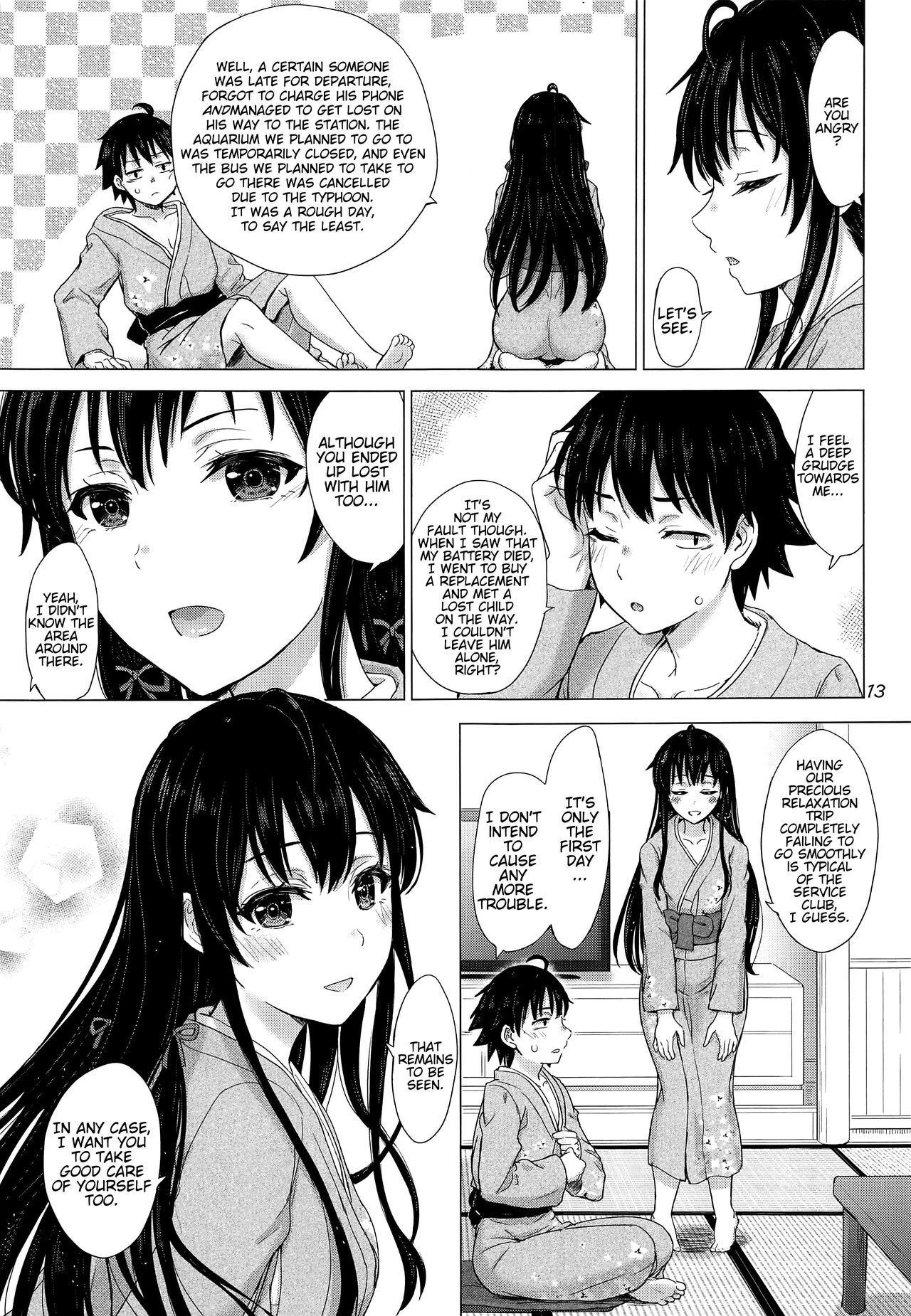 Houshi-bu no Iyarashii Ian Ryokou. (Yahari Ore no Seishun Love Come wa Machigatteiru.) [English] =Fureta7= page 12