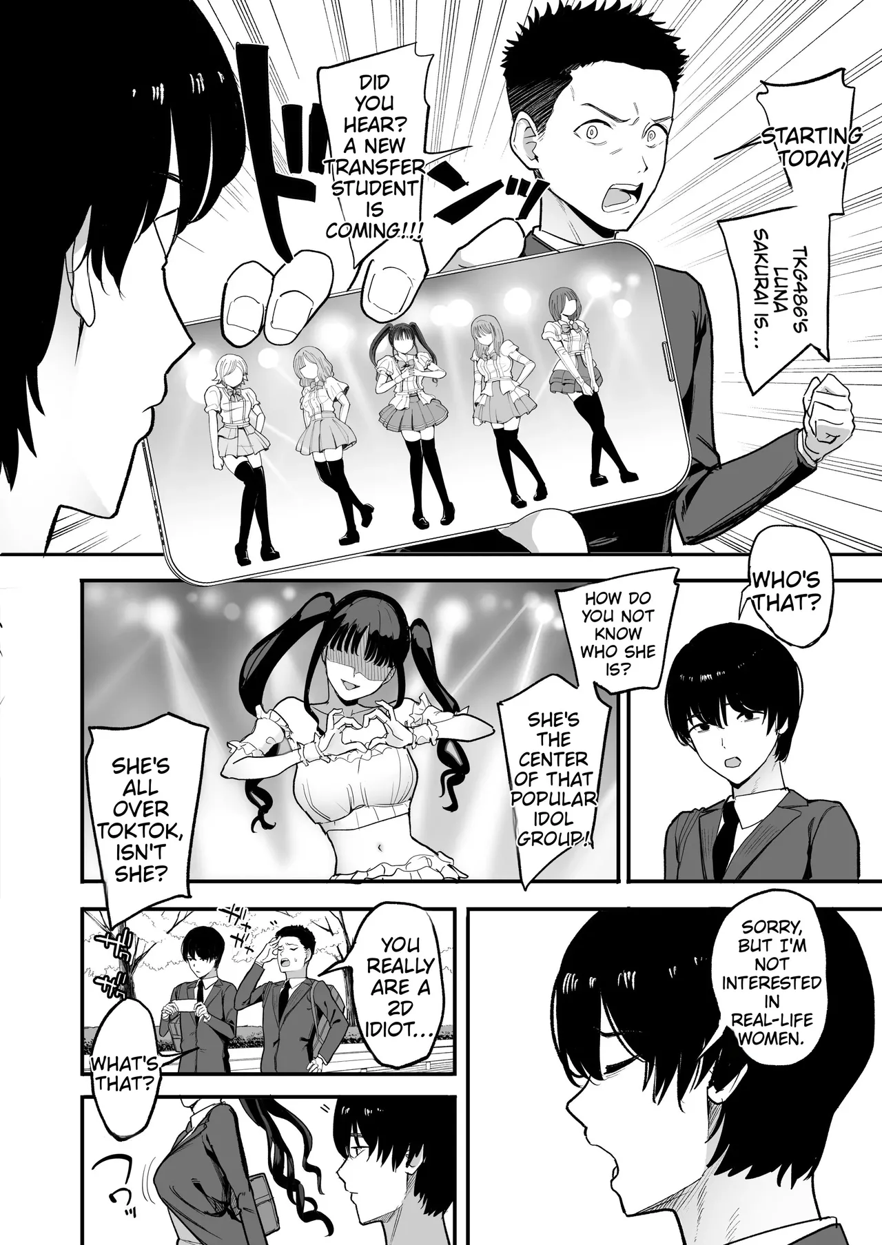 How I, a 2D-Obsessed Otaku, Fell for the Busty Idol Who Transferred to My School page 4