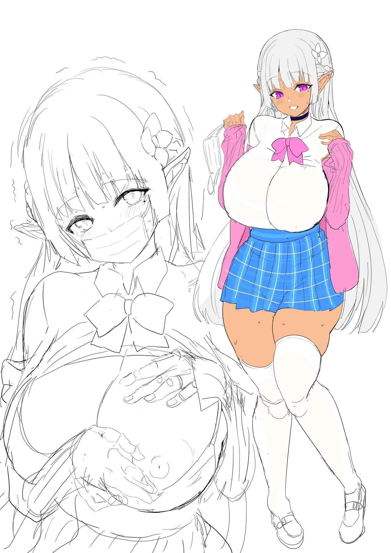 How To Train An Elf Exchange Student Who Has Become A Total Gyaru page 41