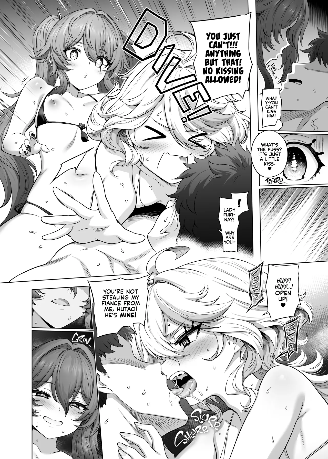 Hu Tao & Furina's Baby-Making Sex Tape page 8