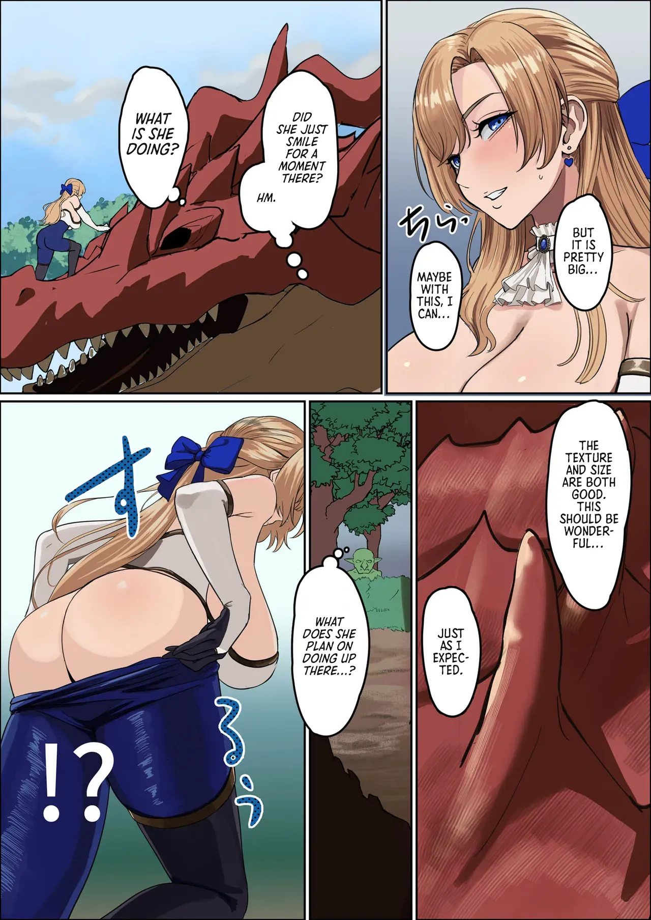 Huge Breasted Female Knight: Teaming up with a weakling monster!? What kind of joke is this? page 16