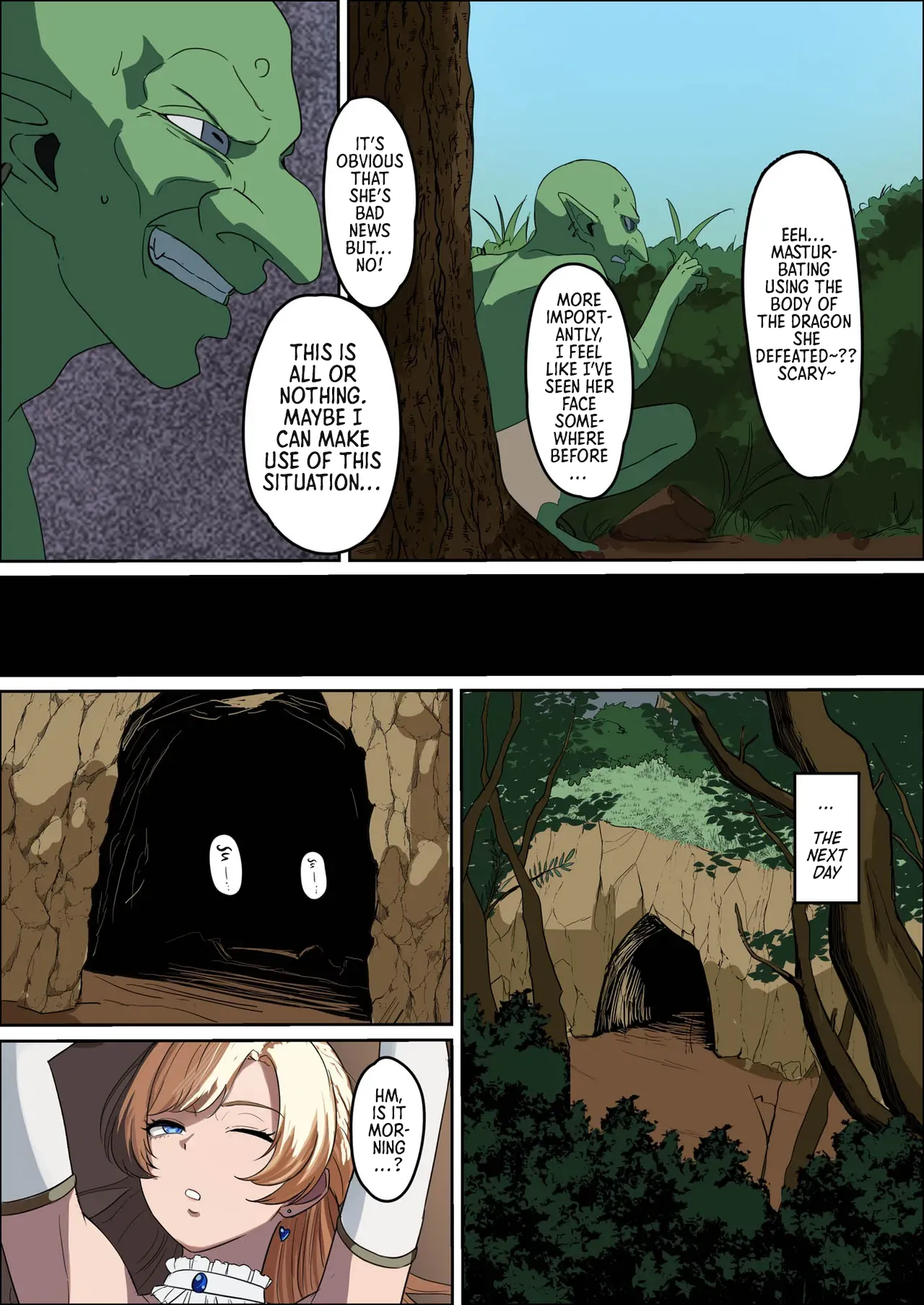 Huge Breasted Female Knight: Teaming up with a weakling monster!? What kind of joke is this? page 20