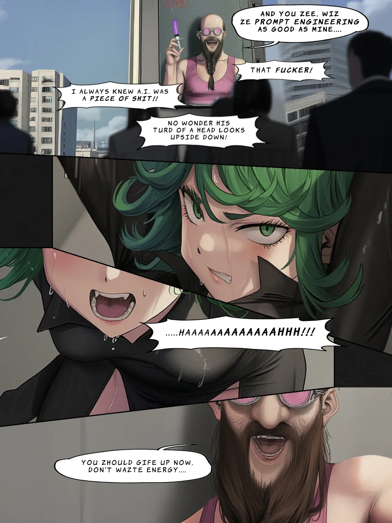 :Humanity's Last Broadcast - A Fubuki & Tatsumaki One-Punch Man Doujin page 13