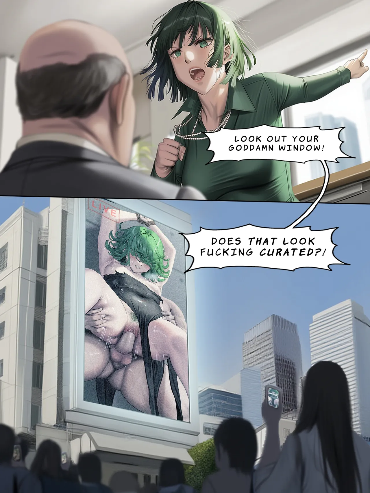 :Humanity's Last Broadcast - A Fubuki & Tatsumaki One-Punch Man Doujin page 5