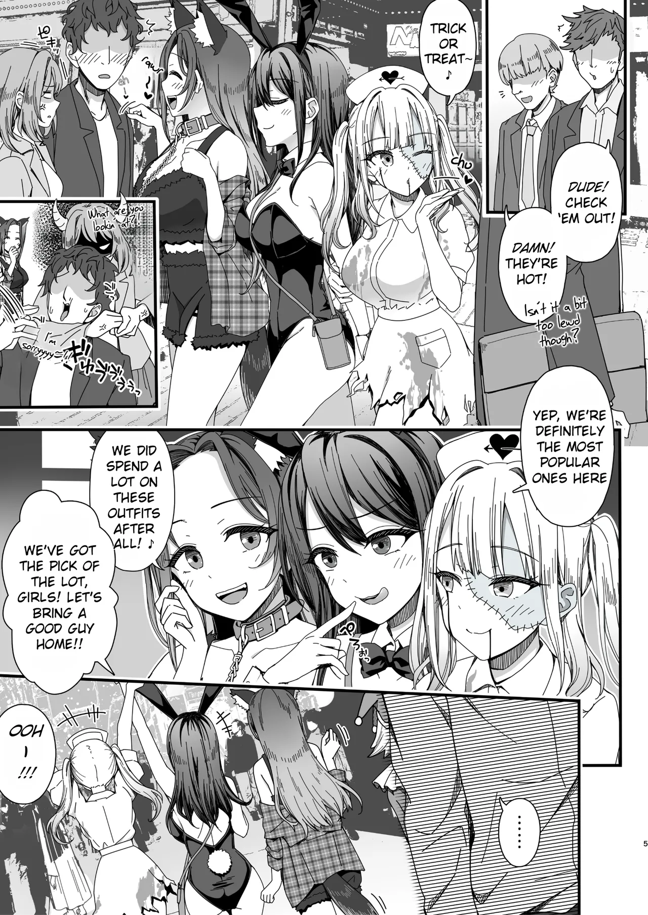 Hypnotism punishment for the girls having fun on Halloween!! page 5