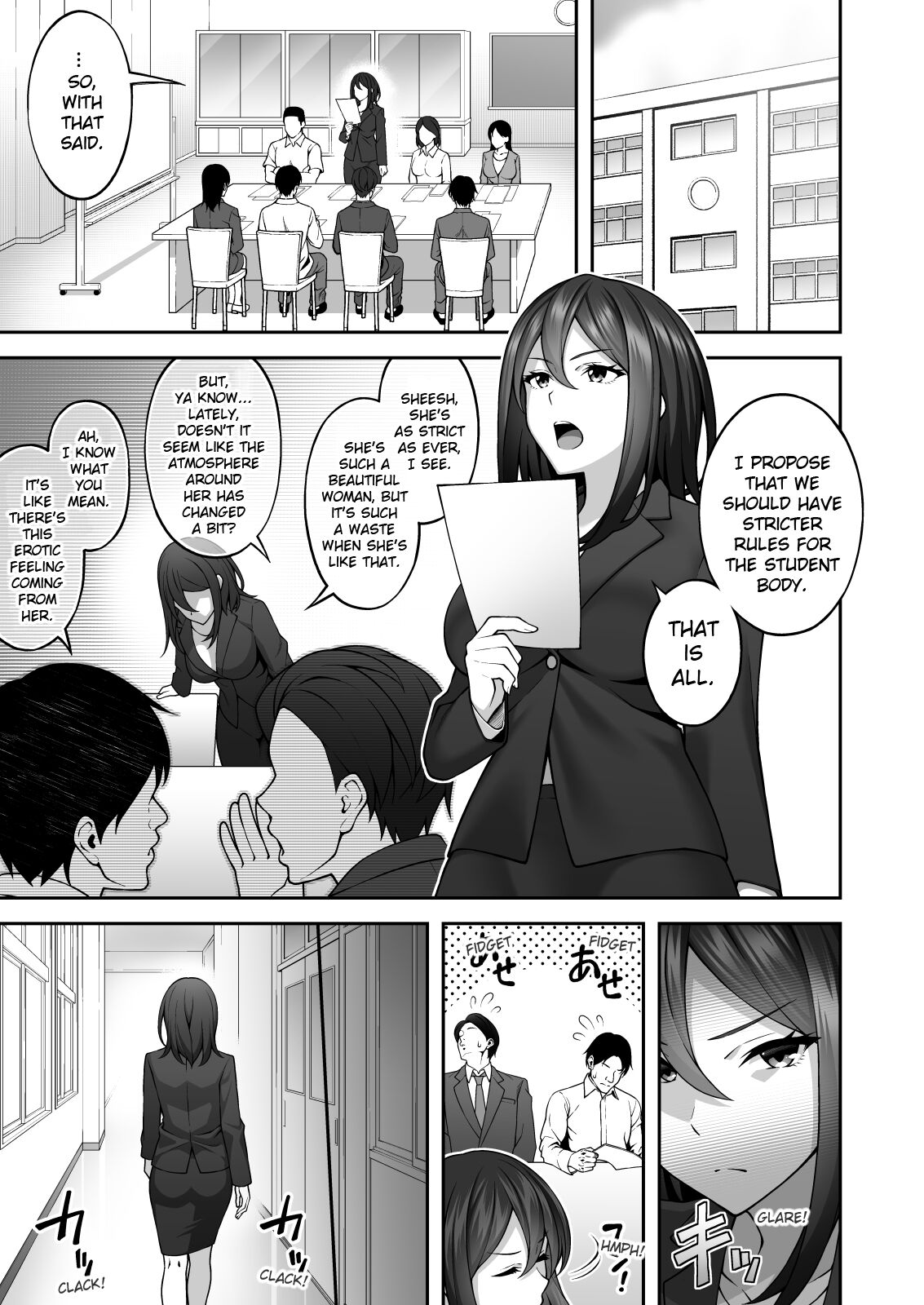 Hypnotism School 3: Thanks to Hypnotism, I Had the High and Mighty Female Teacher in the Palm of My Hands page 38