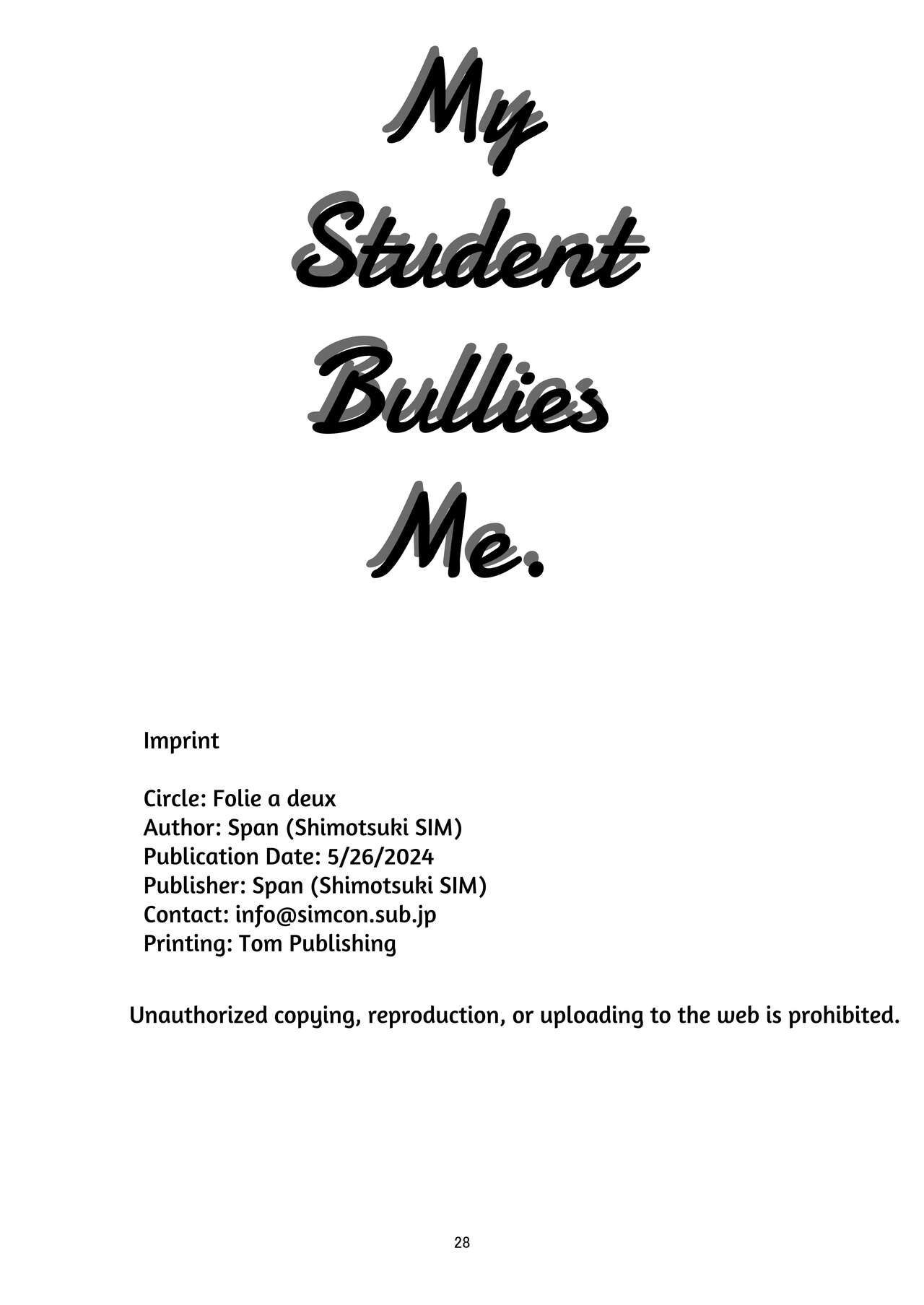 I Am Being Bullied By My Student page 28