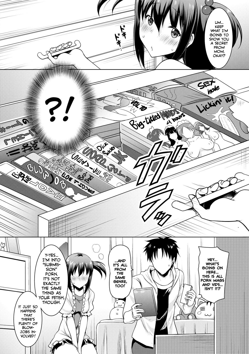I Can't Live Without My Little Sister's Tongue Chapter 01-02 + Secret Baby-making Sex with a Big-titted Mother and Daughter! page 10